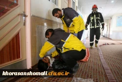 برگزاری مانور ترکیبی امداد و نجات در زلزله در محل دانشگاه فرهنگیان خراسان شمالی  3