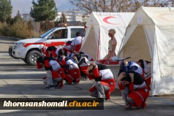 برگزاری مانور ترکیبی امداد و نجات در زلزله در محل دانشگاه فرهنگیان خراسان شمالی  7