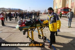برگزاری مانور ترکیبی امداد و نجات در زلزله در محل دانشگاه فرهنگیان خراسان شمالی  8