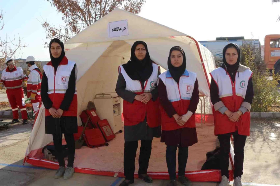 برگزاری مانور ترکیبی امداد و نجات در زلزله در محل دانشگاه فرهنگیان خراسان شمالی  12