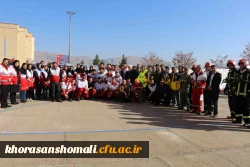 برگزاری مانور ترکیبی امداد و نجات در زلزله در محل دانشگاه فرهنگیان خراسان شمالی  15