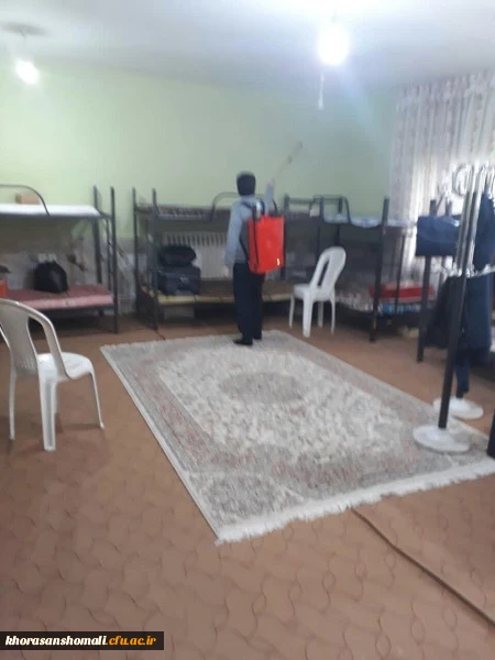 ضدغفونی فضاهای اداری، آموزشی و سراهای دانشجویی پردیس های دانشگاه فرهنگیان خراسان شمالی 6