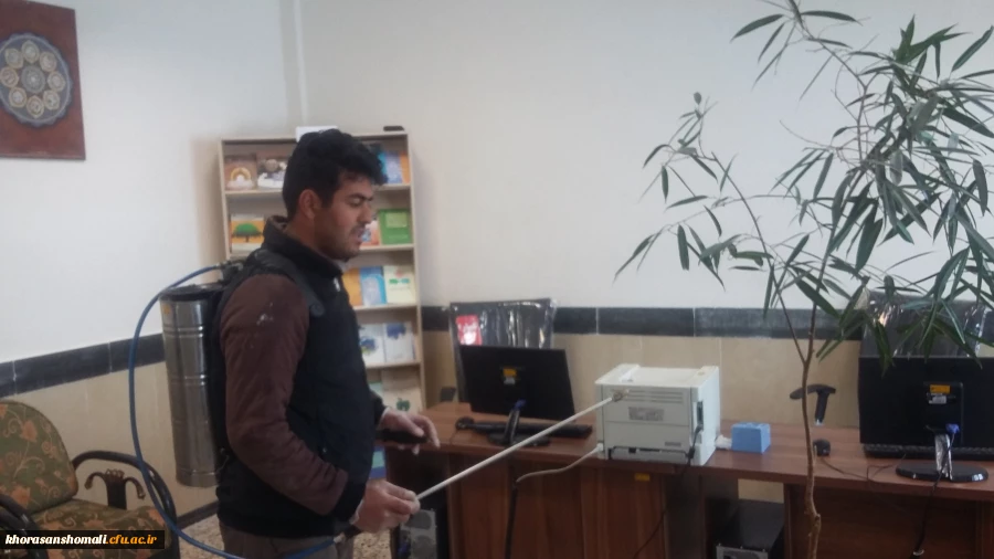 ضدغفونی فضاهای اداری، آموزشی و سراهای دانشجویی پردیس های دانشگاه فرهنگیان خراسان شمالی 16