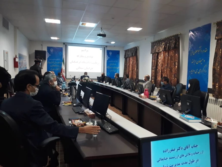 با حضور دکتر انصاری راد معاون دانشجویی دانشگاه فرهنگیان کشور ،مراسم تکریم و معارفه سرپرست مدیریت امور پردیس های دانشگاه فرهنگیان استان خراسان شمالی برگزار شد.

 2