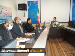 جلسه هم اندیشی مسئولین قرارگاه پیشرفت و آبادانی سپاه حضرت جواد الائمه (ع) خراسان شمالی و دانشگاه فرهنگیان استان  2