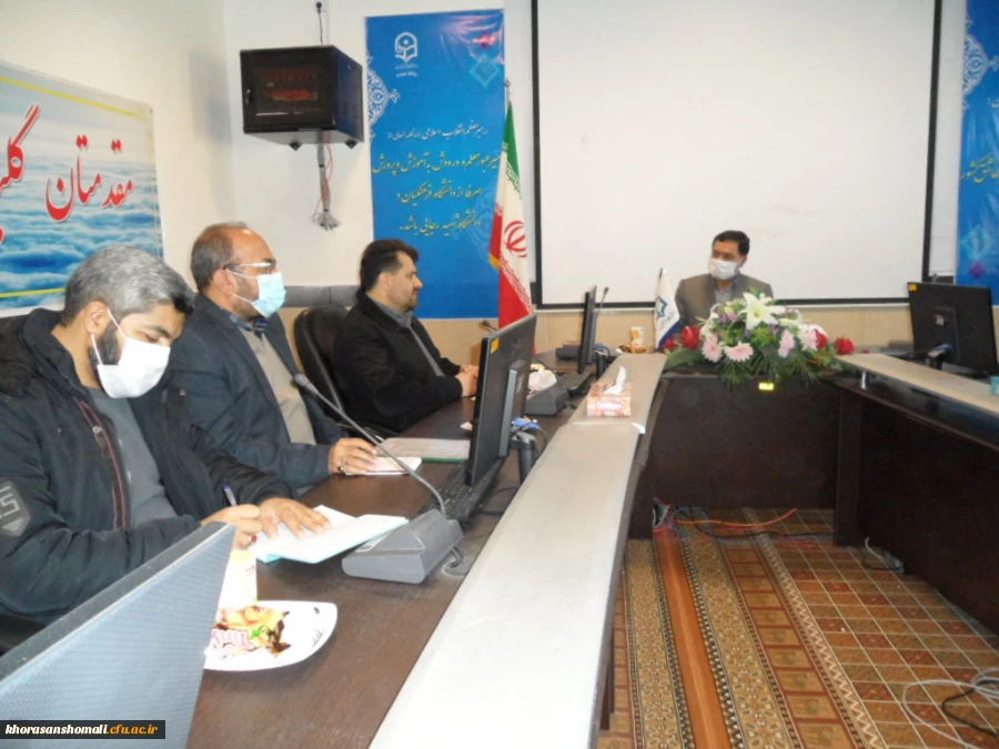 جلسه هم اندیشی مسئولین قرارگاه پیشرفت و آبادانی سپاه حضرت جواد الائمه (ع) خراسان شمالی و دانشگاه فرهنگیان استان  2