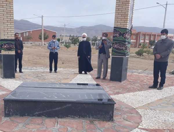 زنگ انقلاب در گلزار شهدای گمنام دانشگاه فرهنگیان استان خراسان شمالی  3