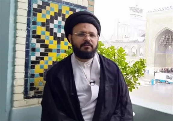 سید سبط حیدر زیدی  یکی از مبلغان شیعه هندی در پردیس خواهران دانشگاه فرهنگیان  2