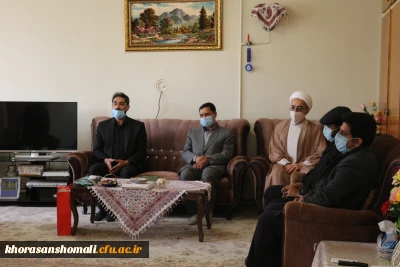 دیدار ریاست دانشگاه فرهنگیان و همکاران با خانواده جانبازان 
