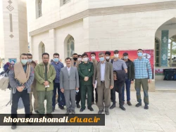 مراسم اعزام گروههای جهادی دانشجویان دانشگاه فرهنگیان روز چهارشنبه چهارم فروردین ۱۴۰۰ 3