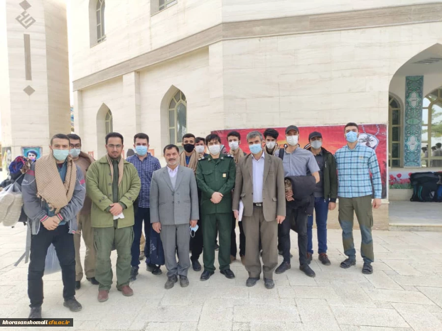 مراسم اعزام گروههای جهادی دانشجویان دانشگاه فرهنگیان روز چهارشنبه چهارم فروردین ۱۴۰۰ 3