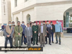 مراسم اعزام گروههای جهادی دانشجویان دانشگاه فرهنگیان روز چهارشنبه چهارم فروردین ۱۴۰۰ 6
