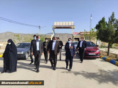 بازدید معاون عمرانی استاندار خراسان شمالی از پردیس امام باقر علیه السلام (برای کمک به تکمیل پروژه های نا تمام پردیس)