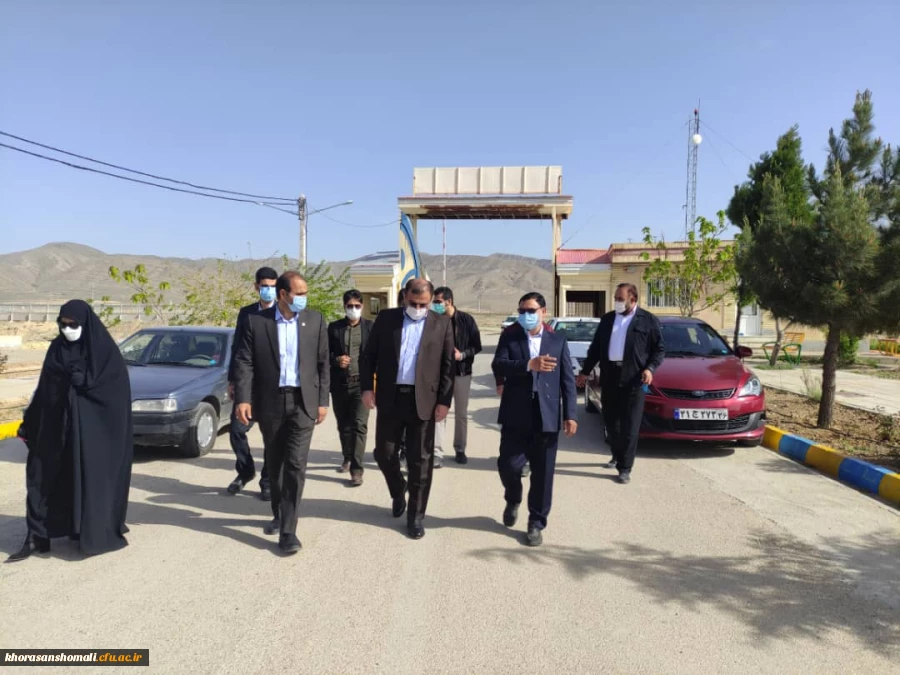 بازدید معاون عمرانی استاندار خراسان شمالی از پردیس امام باقر علیه السلام (برای کمک به تکمیل پروژه های نا تمام پردیس) 2