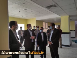 بازدید معاون عمرانی استاندار خراسان شمالی از پردیس امام باقر علیه السلام (برای کمک به تکمیل پروژه های نا تمام پردیس) 2