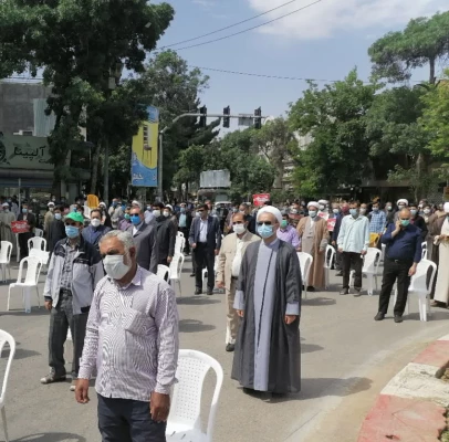 حضور مسئولین دانشگاه فرهنگیان خراسان شمالی در همایش دفاع از قدس و جبهه مقاومت در میدان شهید بجنورد 2