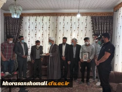 دیدار با خانواده مرحوم دانشجو معلم  (کمک سرپرست ) مهدی قدرتی در هفته سرای دانشجویی  2