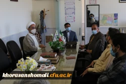 جلسه قرارداد برای زیبا سازی محوطه گلزار شهدای دانشگاه فرهنگیان استان  3