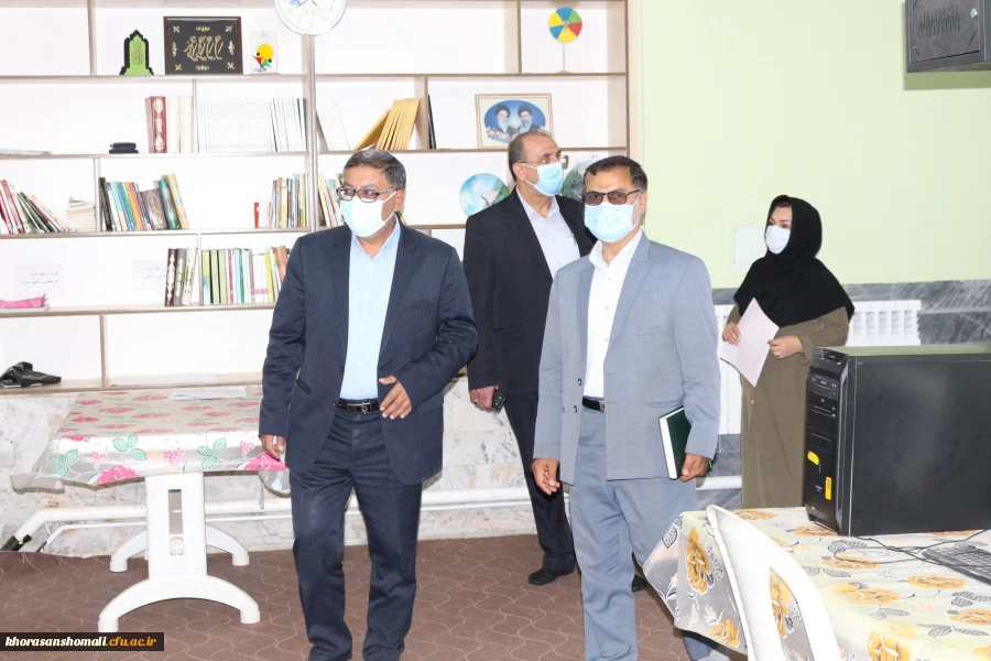 بازدید معاونت دانشجویی دانشگاه فرهنگیان جناب آقای دکتر پرویز انصاری و دکتر ابوالفضل دلقندی از  پردیس امام جعفر صادق (ع) واحد خوهران 2