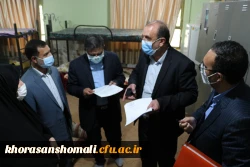 بازدید معاونت دانشجویی دانشگاه فرهنگیان جناب آقای دکتر پرویز انصاری و دکتر ابوالفضل دلقندی از  پردیس امام جعفر صادق (ع) واحد خوهران 2