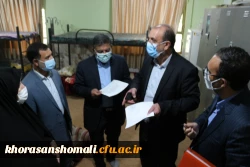 بازدید معاونت دانشجویی دانشگاه فرهنگیان جناب آقای دکتر پرویز انصاری و دکتر ابوالفضل دلقندی از  پردیس امام جعفر صادق (ع) واحد خوهران 2