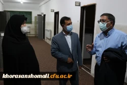 بازدید معاونت دانشجویی دانشگاه فرهنگیان جناب آقای دکتر پرویز انصاری و دکتر ابوالفضل دلقندی از  پردیس امام جعفر صادق (ع) واحد خوهران 2