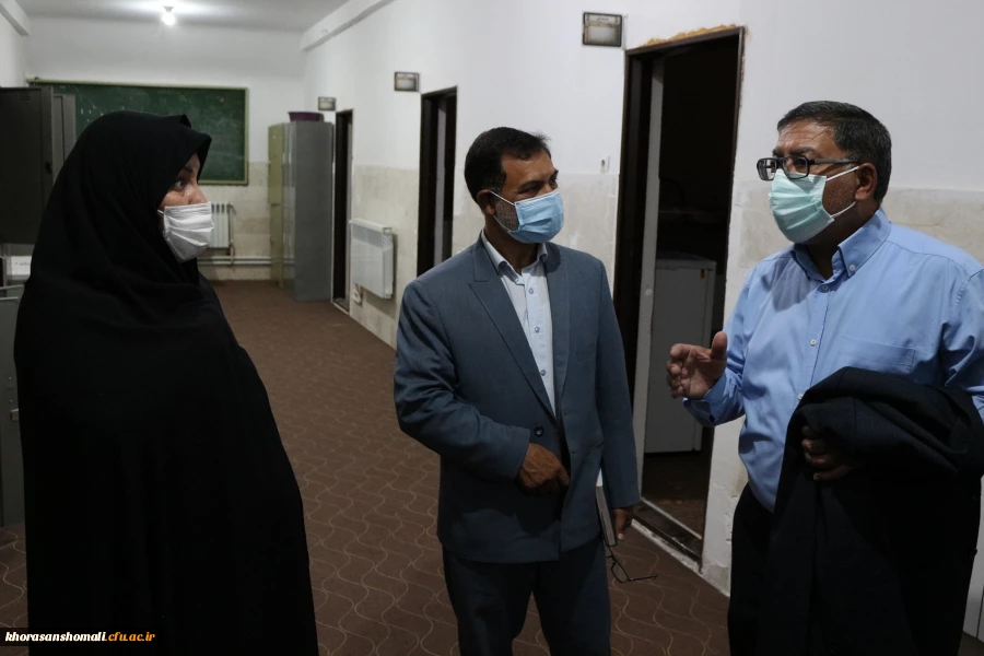 بازدید معاونت دانشجویی دانشگاه فرهنگیان جناب آقای دکتر پرویز انصاری و دکتر ابوالفضل دلقندی از  پردیس امام جعفر صادق (ع) واحد خوهران 2