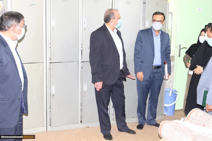 بازدید معاونت دانشجویی دانشگاه فرهنگیان جناب آقای دکتر پرویز انصاری و دکتر ابوالفضل دلقندی از  پردیس امام جعفر صادق (ع) واحد خوهران 2