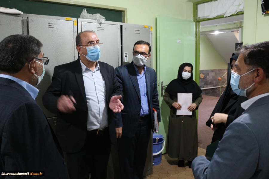 بازدید معاونت دانشجویی دانشگاه فرهنگیان جناب آقای دکتر پرویز انصاری و دکتر ابوالفضل دلقندی از  پردیس امام جعفر صادق (ع) واحد خوهران 2