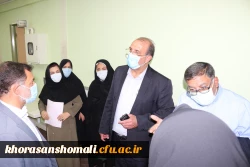 بازدید معاونت دانشجویی دانشگاه فرهنگیان جناب آقای دکتر پرویز انصاری و دکتر ابوالفضل دلقندی از  پردیس امام جعفر صادق (ع) واحد خوهران 2