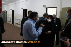 بازدید معاونت دانشجویی دانشگاه فرهنگیان جناب آقای دکتر پرویز انصاری و دکتر ابوالفضل دلقندی از  پردیس امام جعفر صادق (ع) واحد خوهران 2