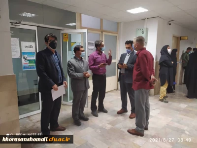 بازدید دکتر نظری ریاست دانشگاه از فرایند انجام مصاحبه معرفی شدگان چند برابر ظرفیت دانشگاه فرهنگیان استان