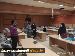 بازدید دکتر نظری ریاست دانشگاه از فرایند انجام مصاحبه معرفی شدگان چند برابر ظرفیت دانشگاه فرهنگیان استان 5