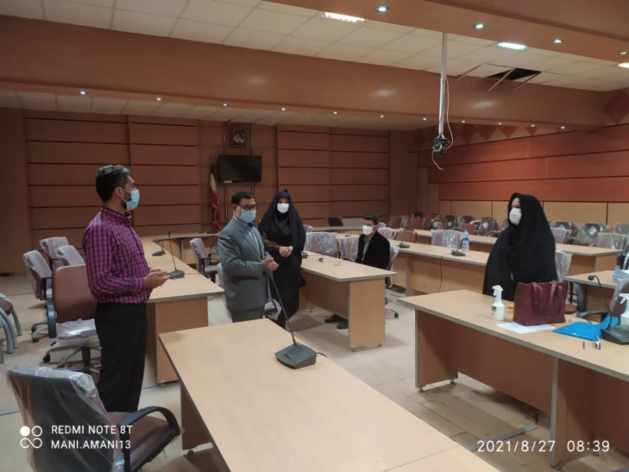 بازدید دکتر نظری ریاست دانشگاه از فرایند انجام مصاحبه معرفی شدگان چند برابر ظرفیت دانشگاه فرهنگیان استان 5