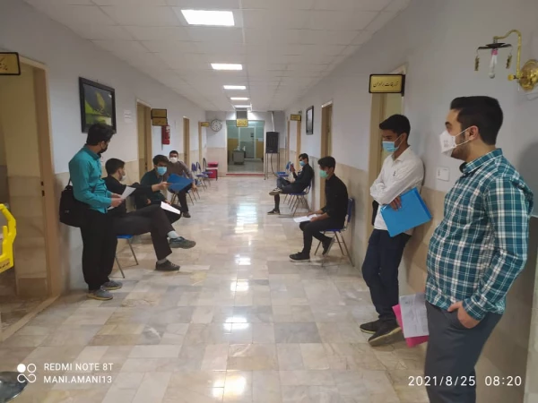 بازدید دکتر نظری ریاست دانشگاه از فرایند انجام مصاحبه معرفی شدگان چند برابر ظرفیت دانشگاه فرهنگیان استان 7