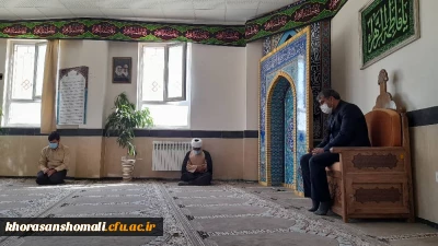 برگزاری مراسم عزاداری اربعین حسینی با حضور مسئولین و کارکنان دانشگاه فرهنگیان در محل نماز خانه دانشگاه 
