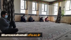 برگزاری مراسم عزاداری اربعین حسینی با حضور مسئولین و کارکنان دانشگاه فرهنگیان در محل نماز خانه دانشگاه  3