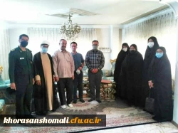 دیدار همکاران دانشگاه فرهنگیان خراسان شمالی با جانبازهفتاددرصد حبیب الله یزدانی به مناسبت هفته هفته دفاع مقدس  4