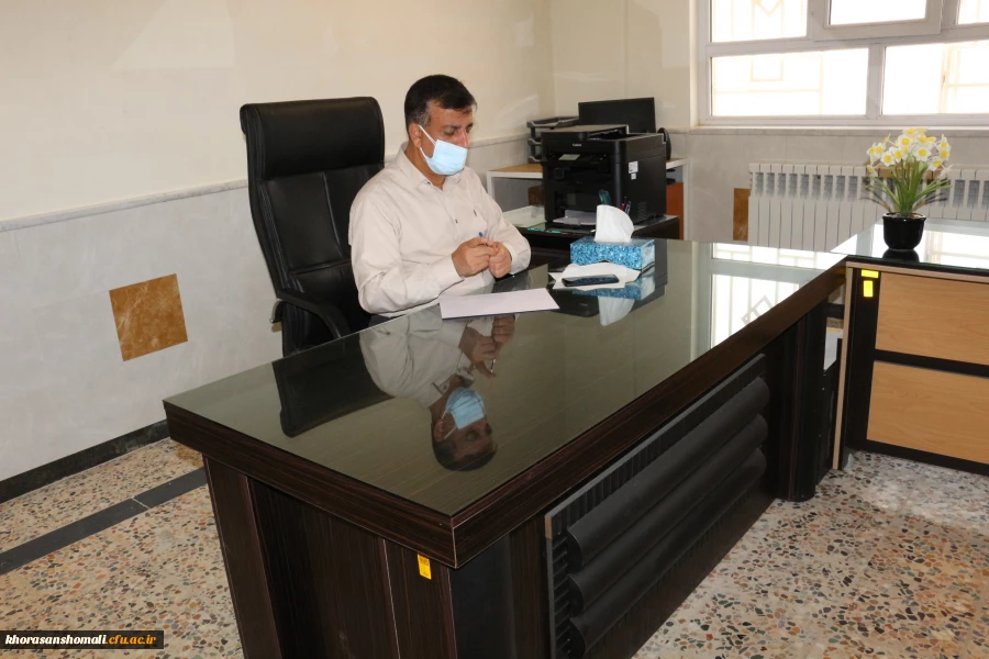 بازدید دکتر  حمید رضا حوری  سرپرست دفتر مرکزی حراست دانشگاه از پردیس های استان خراسان شمالی  5