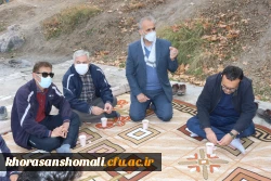 به مناسبت هفته بسیج درتاریخ 1400/9/2 راهپیمایی  و نشست کارکنان دانشگاه فرهنگیان استان خراسان شمالی  3