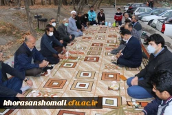 به مناسبت هفته بسیج درتاریخ 1400/9/2 راهپیمایی  و نشست کارکنان دانشگاه فرهنگیان استان خراسان شمالی  2