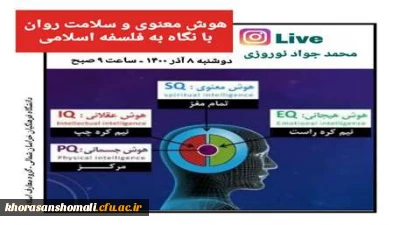 هوش معنوی و سلامت روان با نگاه به فلسفه اسلامی