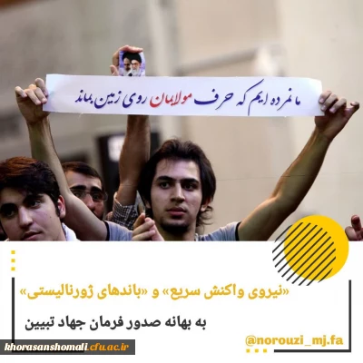  «نیروی واکنش سریع» و «باندهای ژورنالیستی»