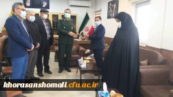 دیدار جمعی از کارکنان دانشگاه فرهنگیان بافرمانده سپاه استان جهت عرض تبریک روزپاسدار 3