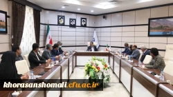 در دیدار نوروزی با استاندار استان خراسان شمالی و با حجت الاسلام براتی زاده رئیس کل دادگستری استان 2