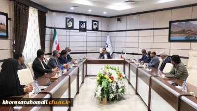 در دیدار نوروزی نماینده دانشگاه فرهنگیان با استاندار استان خراسان شمالی و با حجت الاسلام براتی زاده رئیس کل دادگستری استان