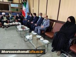 در دیدار نوروزی با استاندار استان خراسان شمالی و با حجت الاسلام براتی زاده رئیس کل دادگستری استان 3