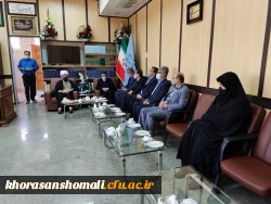 در دیدار نوروزی با استاندار استان خراسان شمالی و با حجت الاسلام براتی زاده رئیس کل دادگستری استان 5