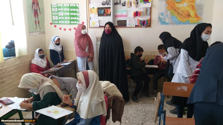 اردوی جهادی بسیج  دانشجویان دانشگاه در منطقه مانه وسملقان (روستاهای کوشکی تپه ،خرمه ده، قسطی وعشق آباد ) 2