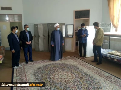 بازدید و بررسی اوضاع سرای دانشجویی پردیس برادران توسط مدیریت محترم پردیس های استان، مسـٔول نمایندگی نهاد رهبری در دانشگاه و مسـٔولین استانی و پردیس